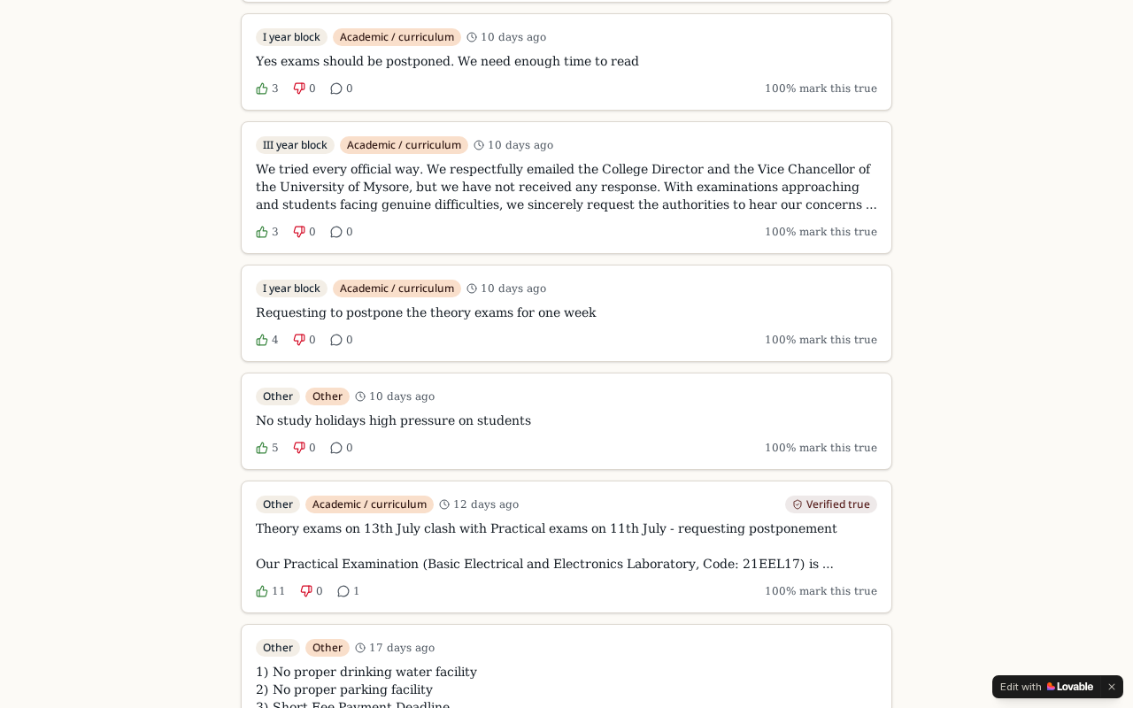 MUSE Students Voice screenshot 2